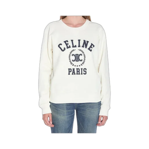 Oversized Celine Sweatshirt In Cotton Fleece