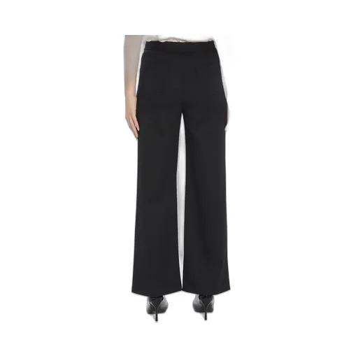 Pants With Gourmettes In Diagonal Wool