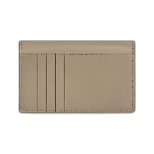 Long Card Holder With Flap Triomphe In Shiny Calfskin