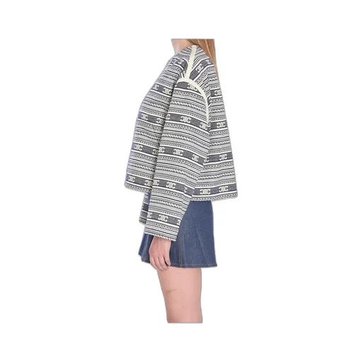 Baja Cardigan Jacket In Cotton Wool