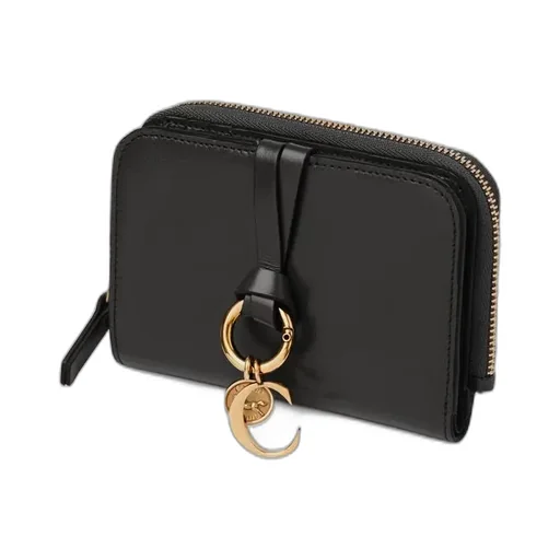 Alphabet Bifold Wallet In Shiny Leather