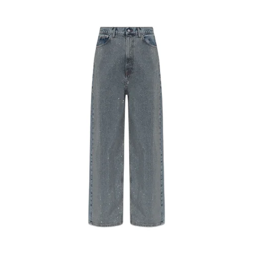 Stella Mccartney Oversized Embellished Denim Jeans
