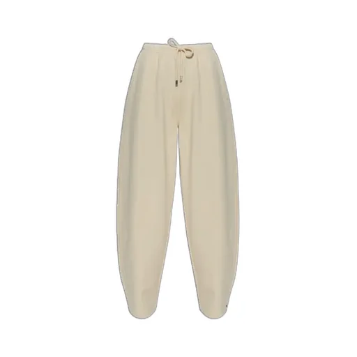 Drawstring Wide-Leg Trousers