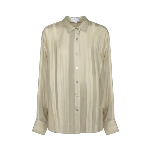Stella Mccartney Oversized Sheer Striped Panelled Shirt