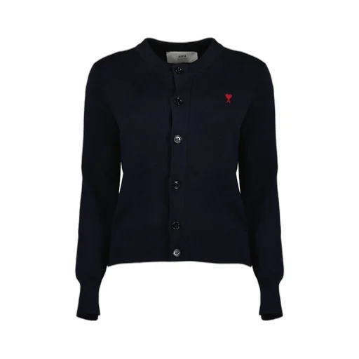 Ami Paris Ami De Coeur Knitted Cardigan
