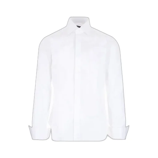 Barba Long-Sleeved Curved-Hem Shirt