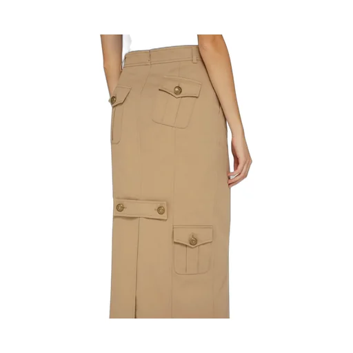 Wool And Cotton Gabardine Skirt