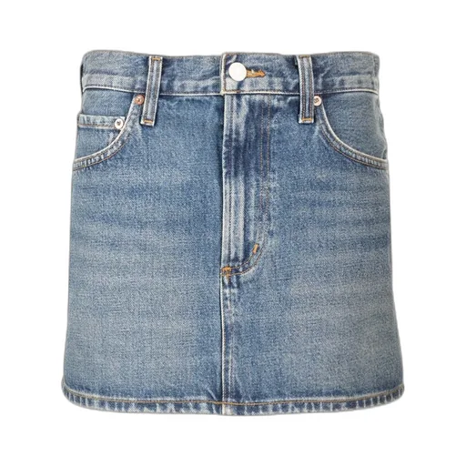 Agolde Alek Denim Mini Skirt