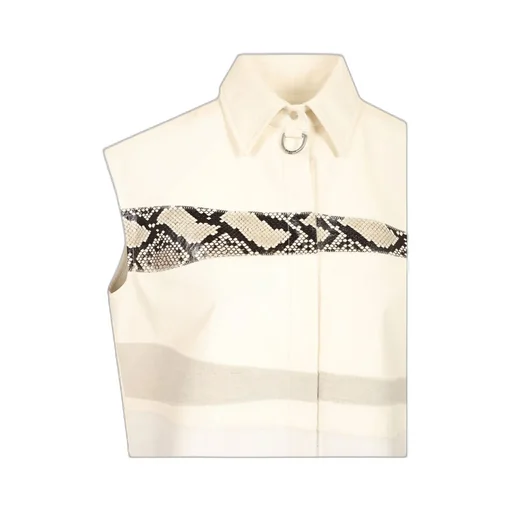 Sleeveless Leather Shirt