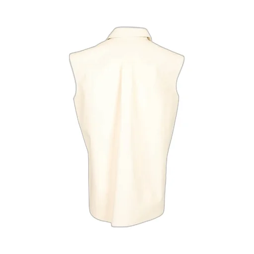 Sleeveless Leather Shirt