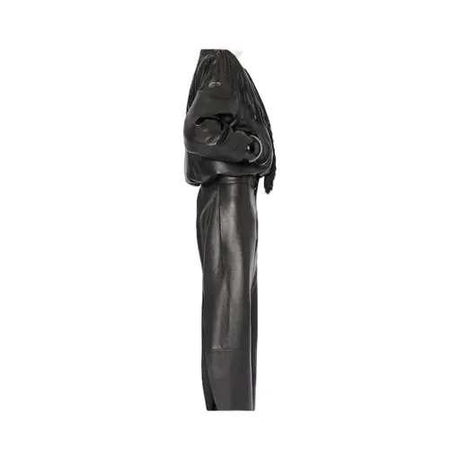 AlaÏA Fringed Leather Bomber Jacket