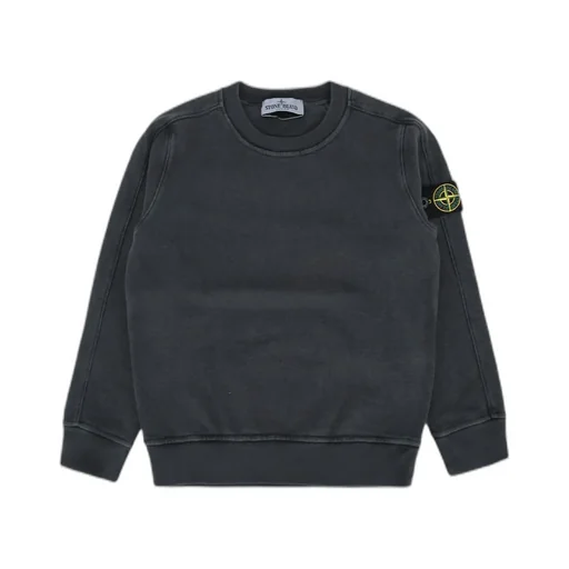 Stone Island Junior Logo Patch Crewneck Sweatshirt