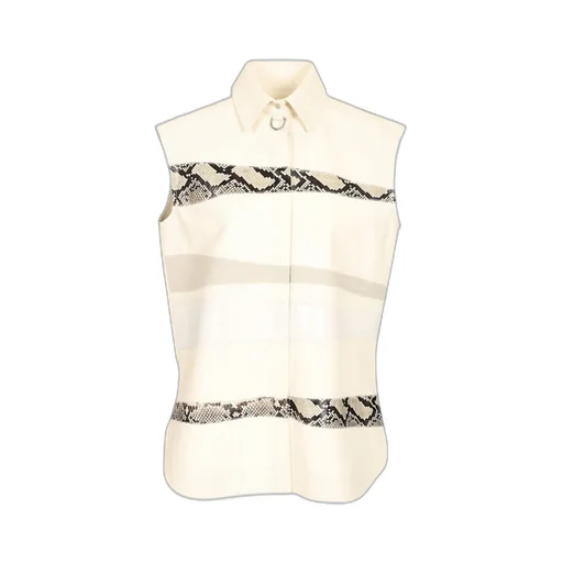 Sleeveless Leather Shirt