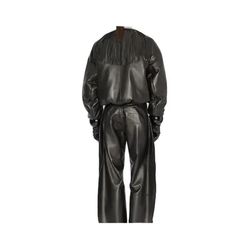 AlaÏA Fringed Leather Bomber Jacket