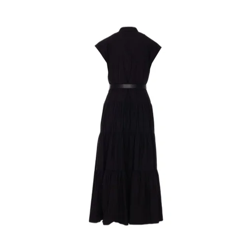 Max Mara Studio Bairo Belted Sleeveless Dress