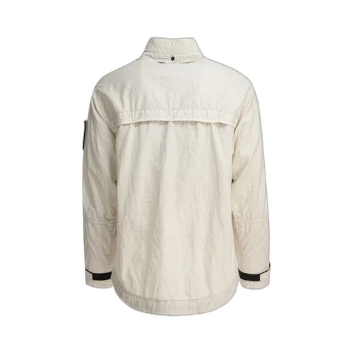 Plated-Ovd Raw-Linen Jacket