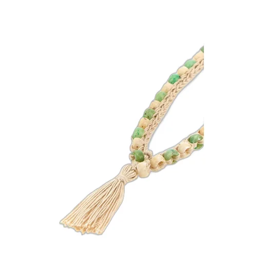 Alanui Two-Toned Embellished Crochet Necklace