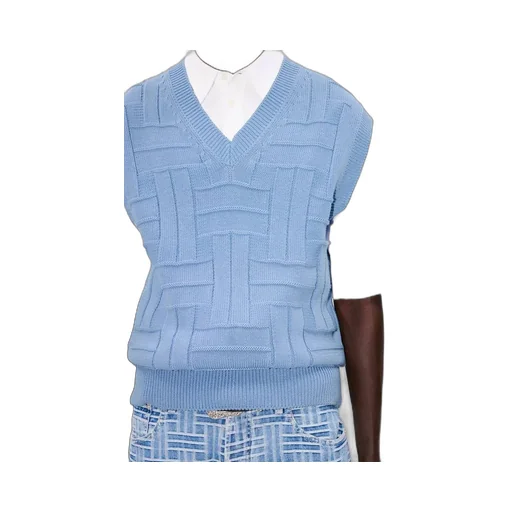 Kenzo Weave Embroidered Sleeveless Jumper