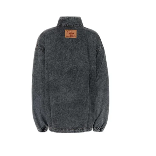 Long-Sleeved Denim Coat