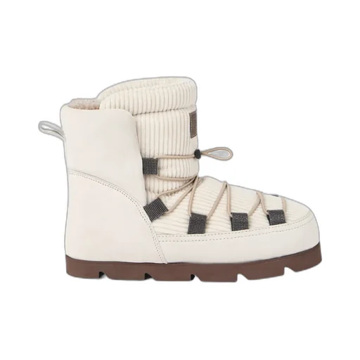 Monili-Detail Snow Boots