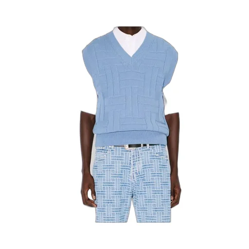 Kenzo Weave Embroidered Sleeveless Jumper