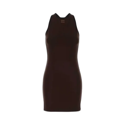 Miu Miu Sleeveless Stretched Dress