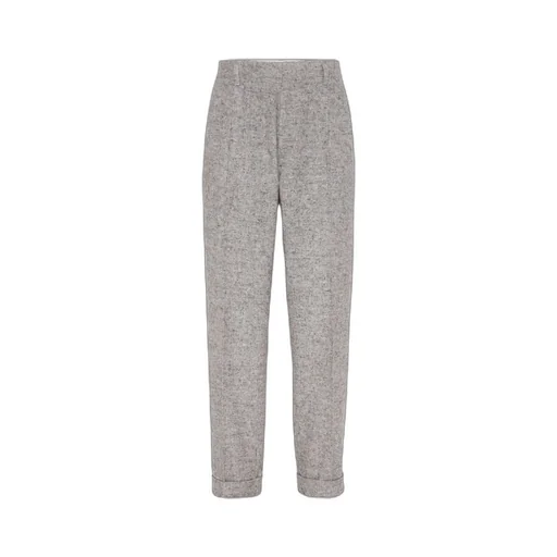 Pleat-Detail Wool Trousers