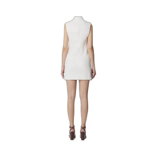 Elisabetta Franchi Sleeveless Gabardine Mini Dress