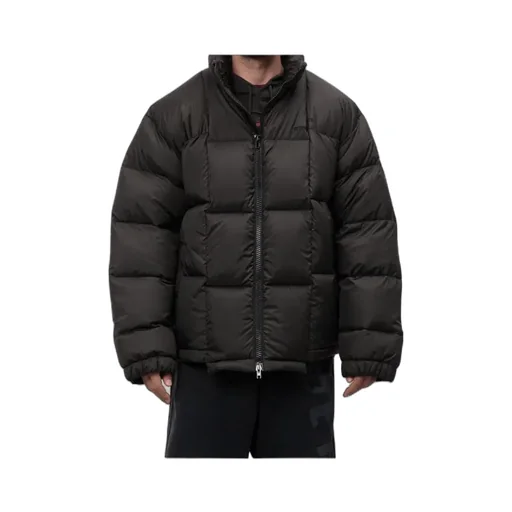 Vetements Logo Embroidered Zip-Up Padded Jacket