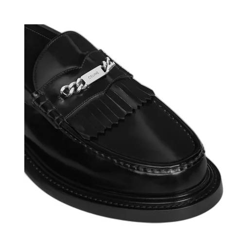 Celine Universite Chunky Loafer In Polished Bull