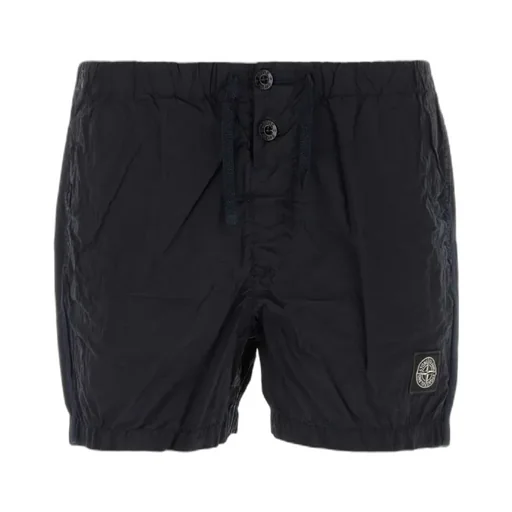 Stone Island Logo Patch Drawstring Shorts