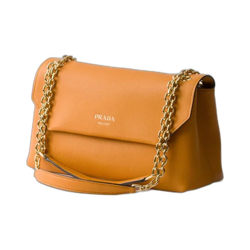 Prada Doux Medium Leather Shoulder Bag