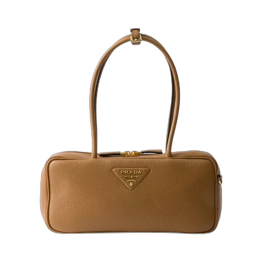 Prada Triangle-Logo Zipped Shoulder Bag