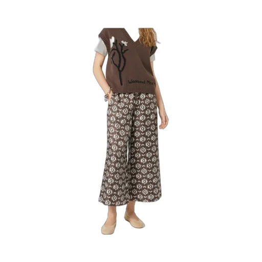 Wide-Fit Silk Trousers