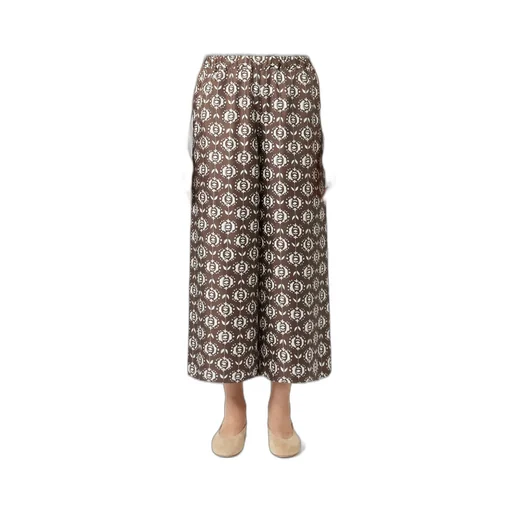 Wide-Fit Silk Trousers