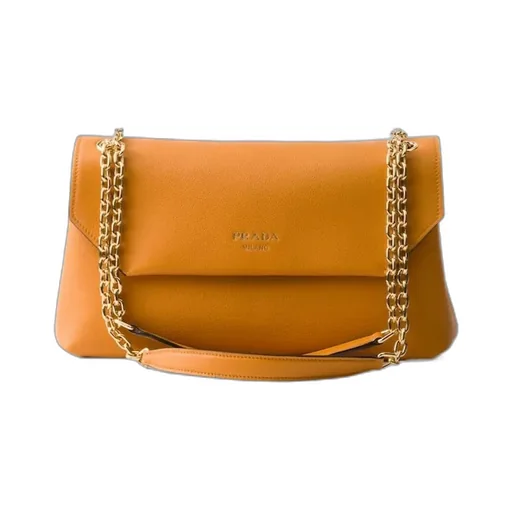 Prada Doux Medium Leather Shoulder Bag