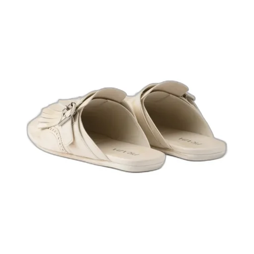 Prada Fringe-Detailed Slip-On Mules