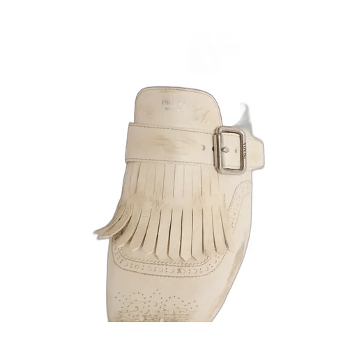 Prada Fringe-Detailed Slip-On Mules