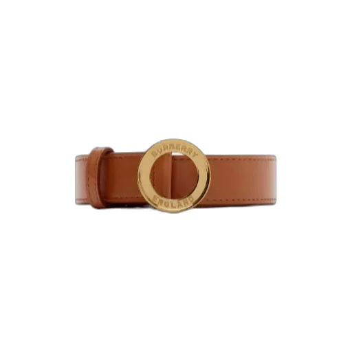 Logo Graphic Leather Belt
