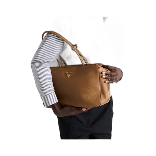 Prada Zip-Up Top Handle Bag