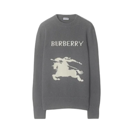 Burberry Ekd Intarsia-Knit Crewneck Jumper