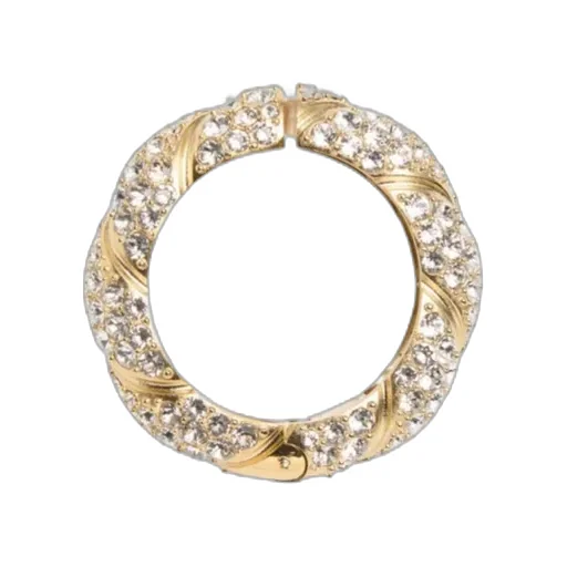 Pas Plus Mono Earring In Metal, Enamel And Swarovski® Crystals