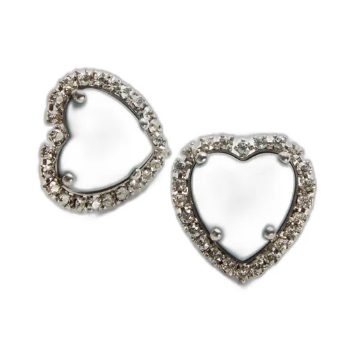 Valentino Coeur Hyperbole Heart-Shaped Earrings