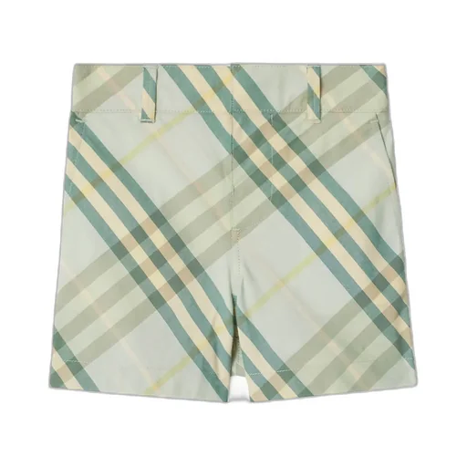 Check Cotton Shorts