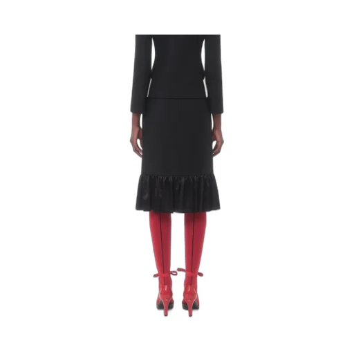Valentino	Bow Detailed Ruffled Hem Skirt