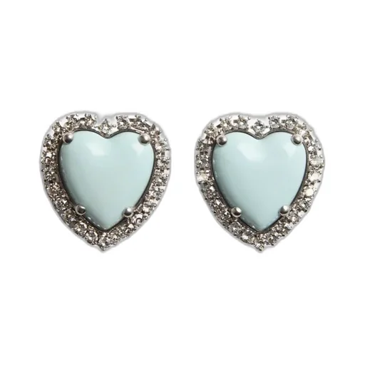 Valentino Coeur Hyperbole Heart-Shaped Earrings