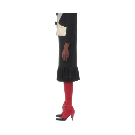 Valentino	Bow Detailed Ruffled Hem Skirt