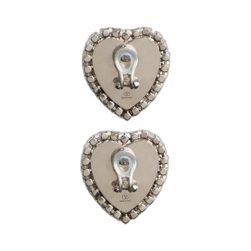 Valentino Coeur Hyperbole Heart-Shaped Earrings