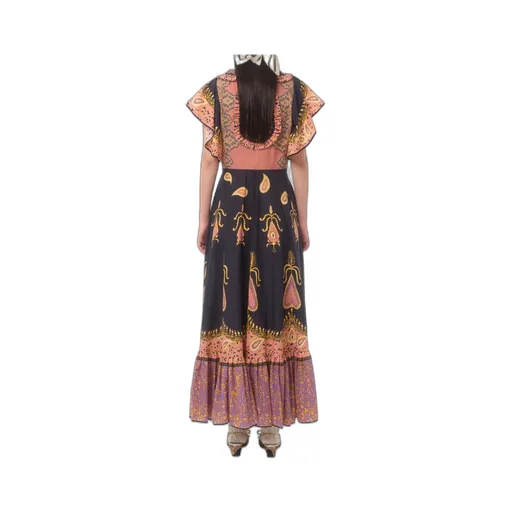 Valentino Patterned Midi Dress