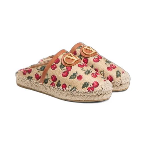 Valentino Cherry Print Slip-On Mule